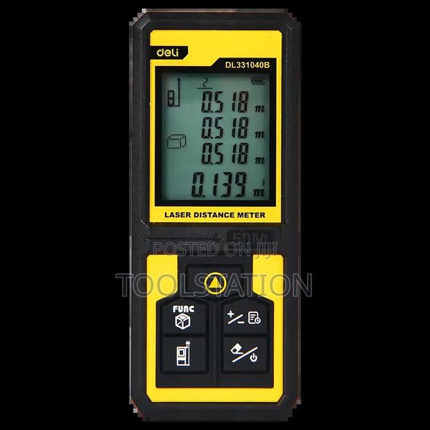 Laser Distance Measure 50m Deli Tool Edl331040b | High Acc