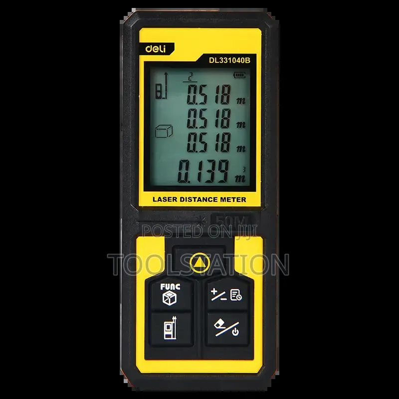 Laser Distance Measure 50m Deli Tool Edl331040b | High Acc
