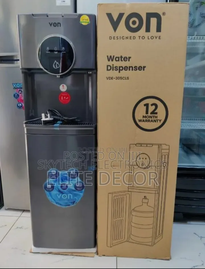 Von Hot,Normal and Cold Dispenser Vde-312clk Top Load