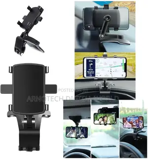 Multifunctional 360° Swiveling Car Dashboard Mobile Phone Holder