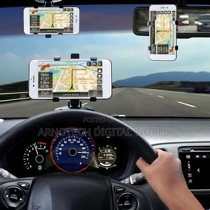 Multifunctional 360° Swiveling Car Dashboard Mobile Phone Holder