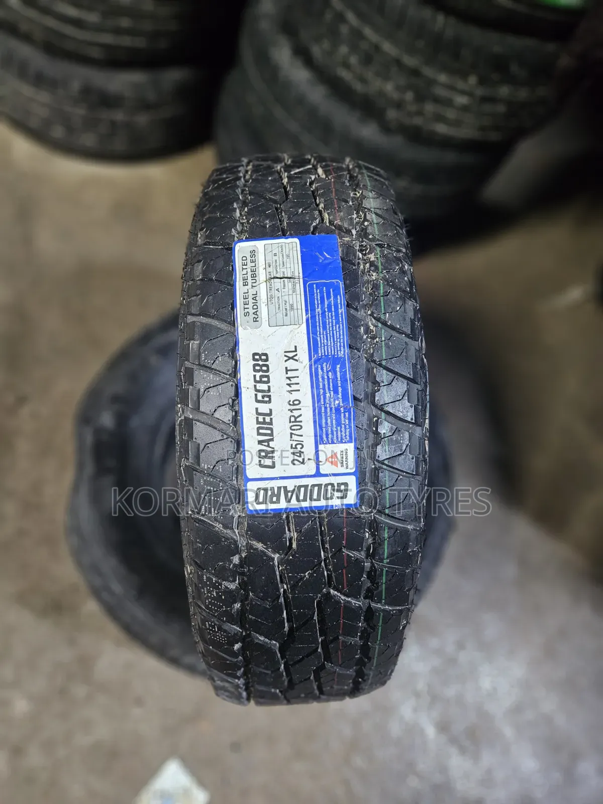245/70r16 Goddard Tyre