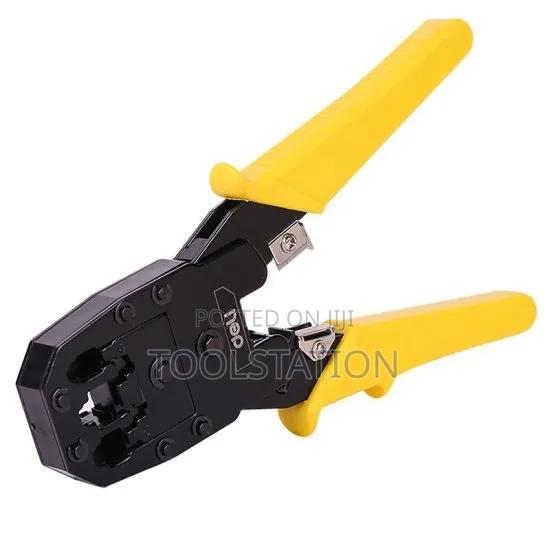 Ethernet Pliers Size 8"/200mm Deli Tools Edl2468