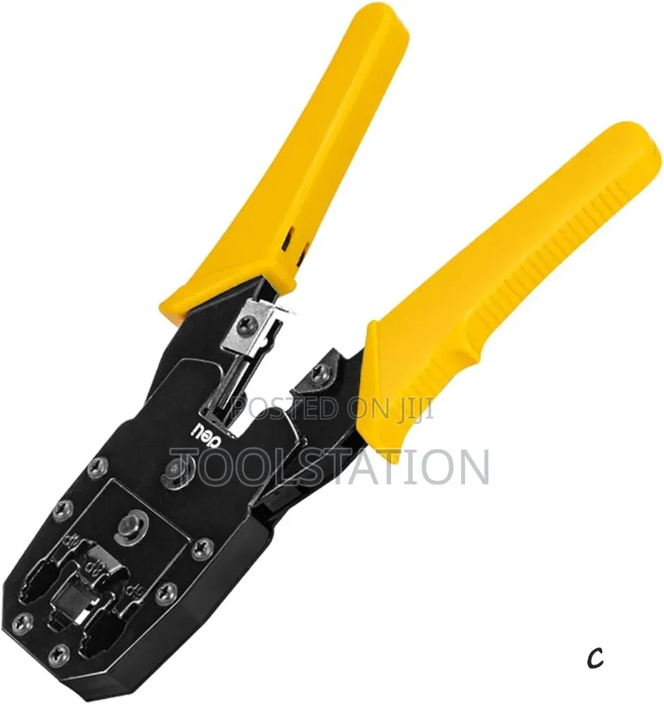 Ethernet Pliers Size 8"/200mm Deli Tools Edl2468c