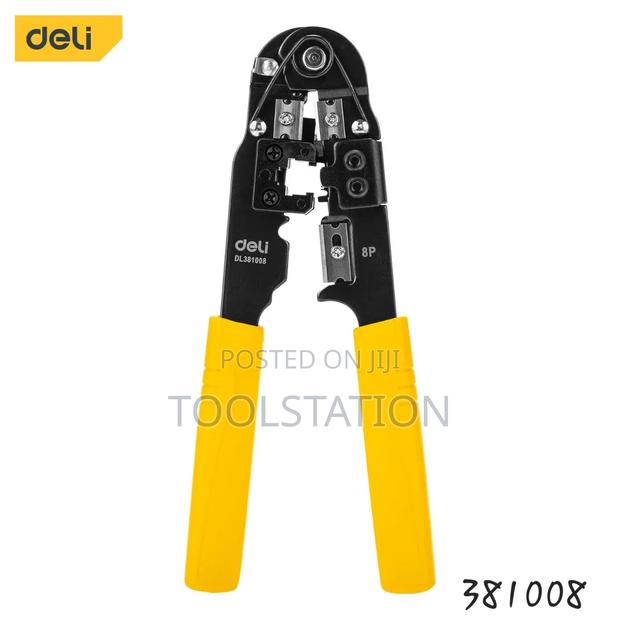 Ethernet Pliers Size 8"/205mm Deli Tools Edl831008