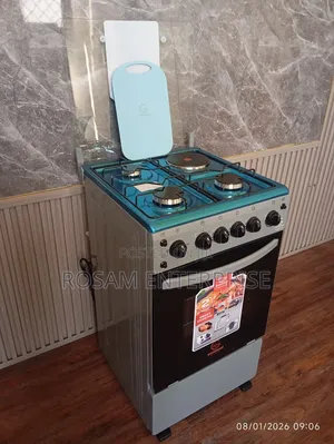 Eurochef Free Standing 3 Gas Burner +1e