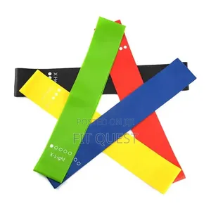 5pcs Resistance Loop Bands Fitness Yoga Exercise Stretch Workout Set