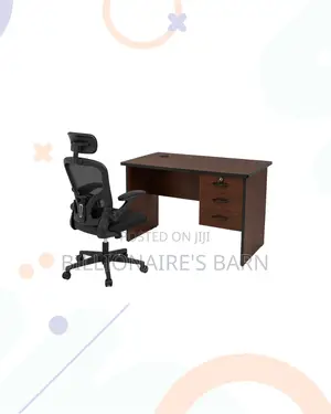 Compact 1m Desk Black Flip-Up Arms Ergonomic Chair for Smooth Routines