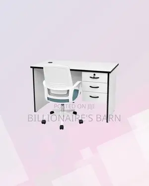 Practical 1m Desk and Mid-Back Ergonomic Chair for Daily Productivity