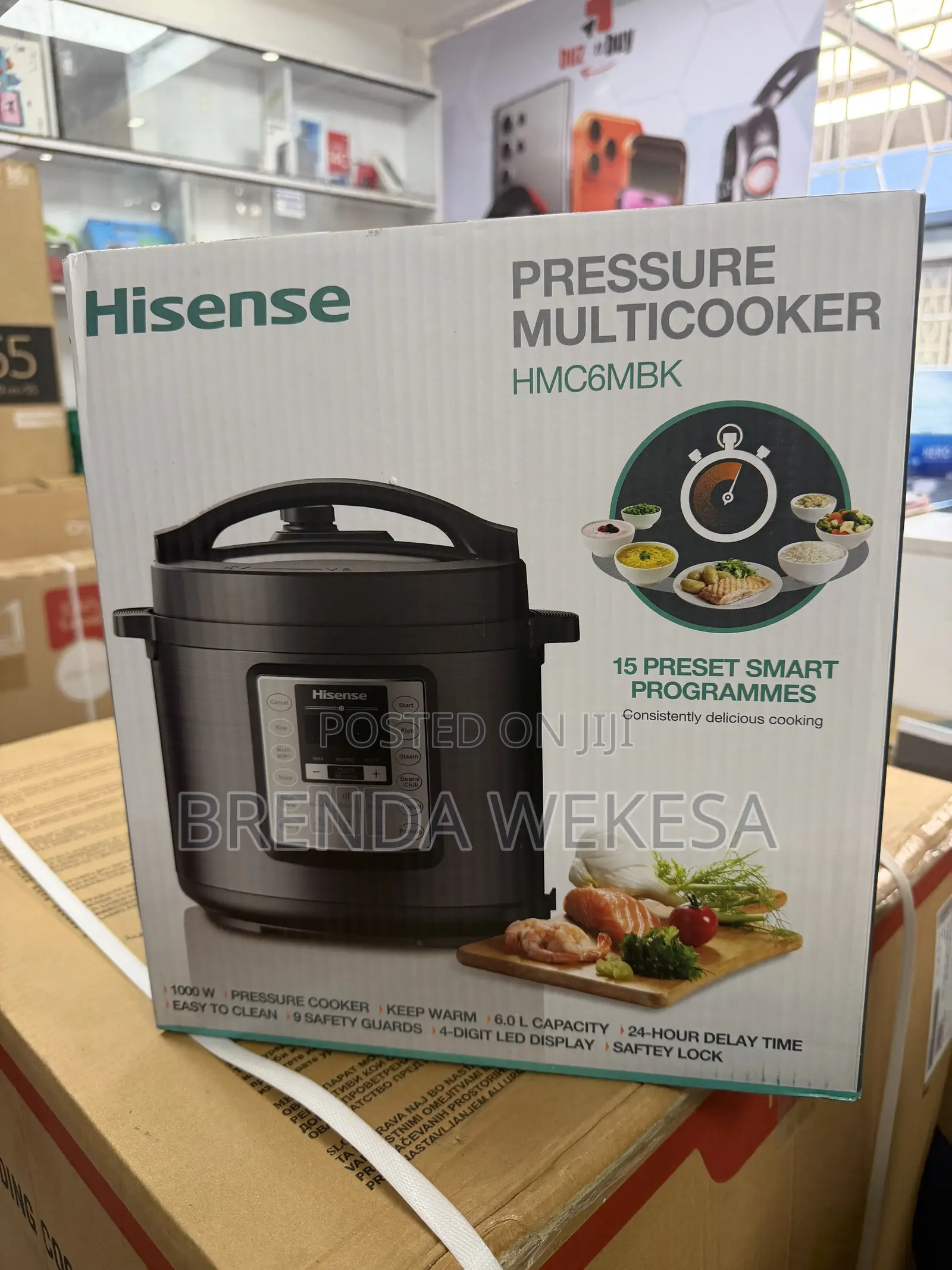 Hisense Hmc6mbk Pressure Cooker, 6l - 1000w