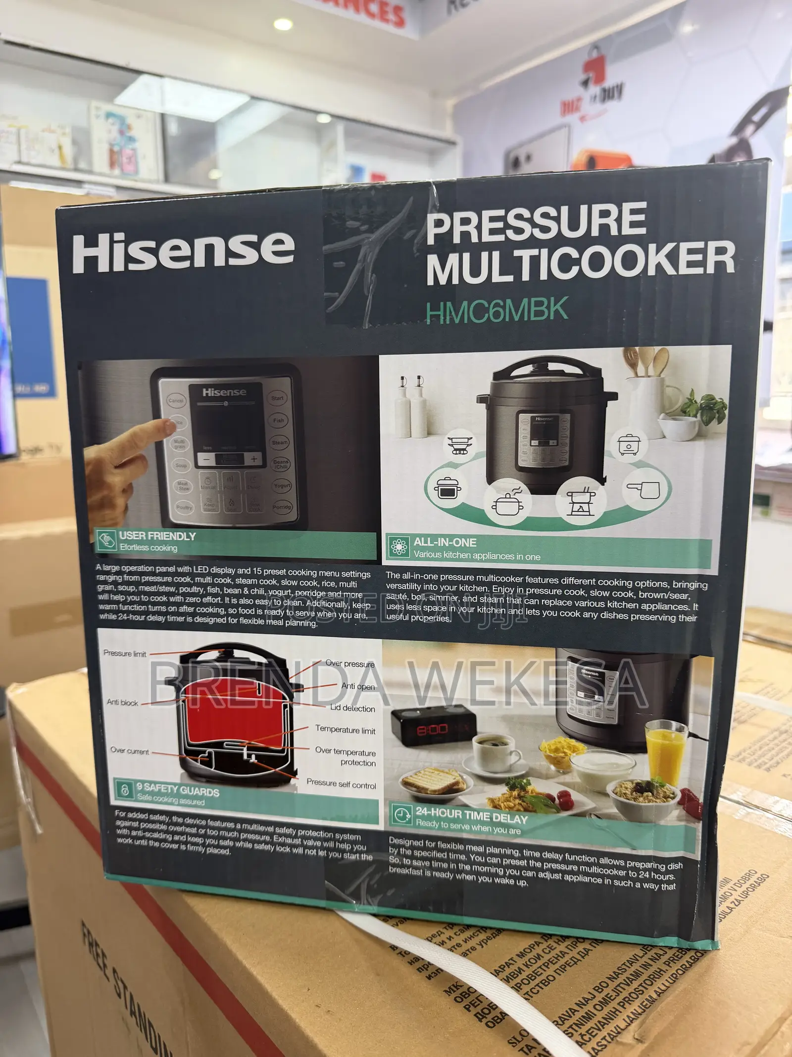 Hisense Hmc6mbk Pressure Cooker, 6l - 1000w