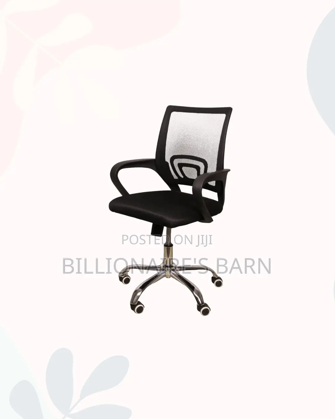 Secretarial Office Chair Ergonomic Design for Reception and Guest Use