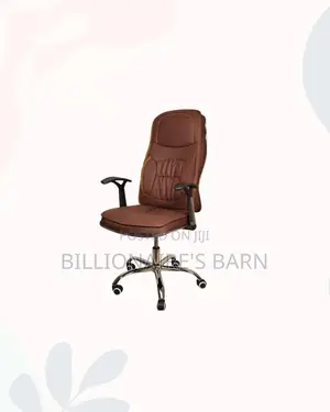 Ergonomic Executive Leather Chair High Back for Reception Guest Use