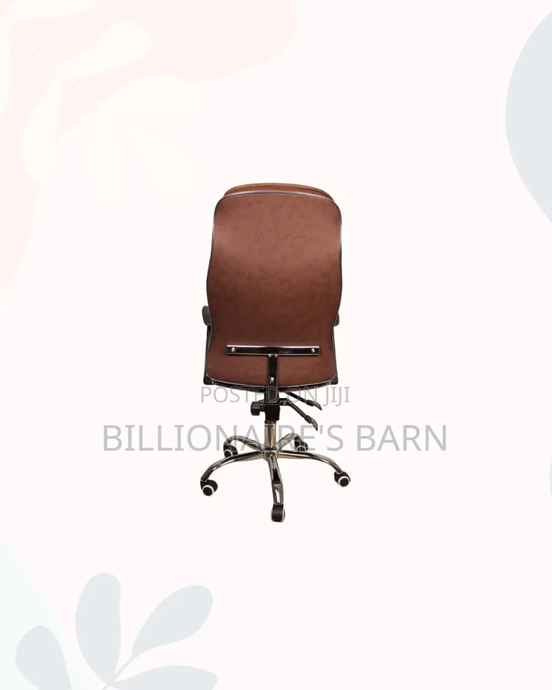 Ergonomic Executive Leather Chair High Back for Reception Guest Use