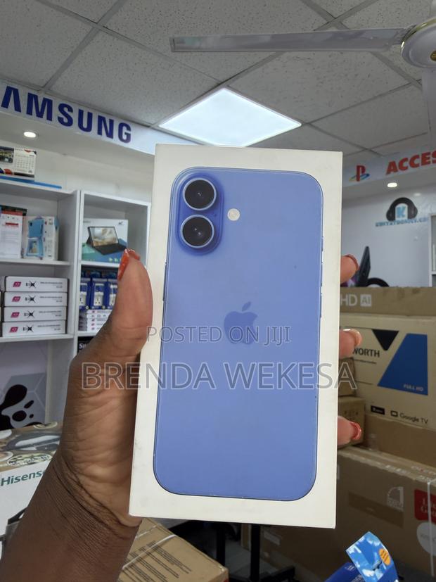 New Apple iPhone 16 128 GB Blue - thumbnail 2