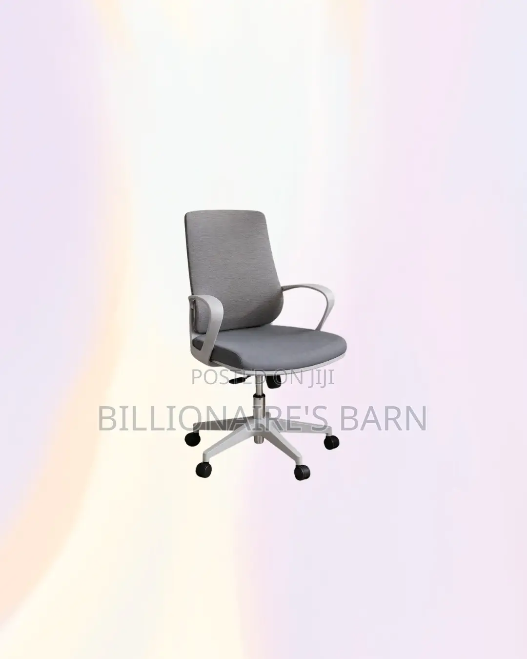 Practical Grey Mid Back Mesh Office Chair for Reception and Guest Use