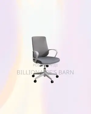Practical Grey Mid Back Mesh Office Chair for Reception and Guest Use