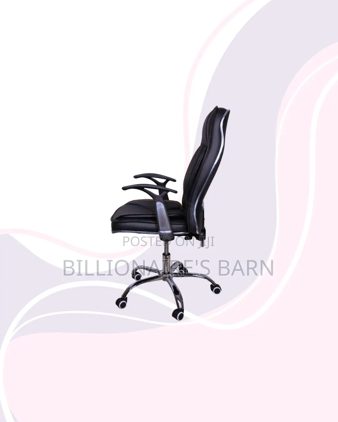Executive Leather Office Chair High Back for Flexible Desk Setups