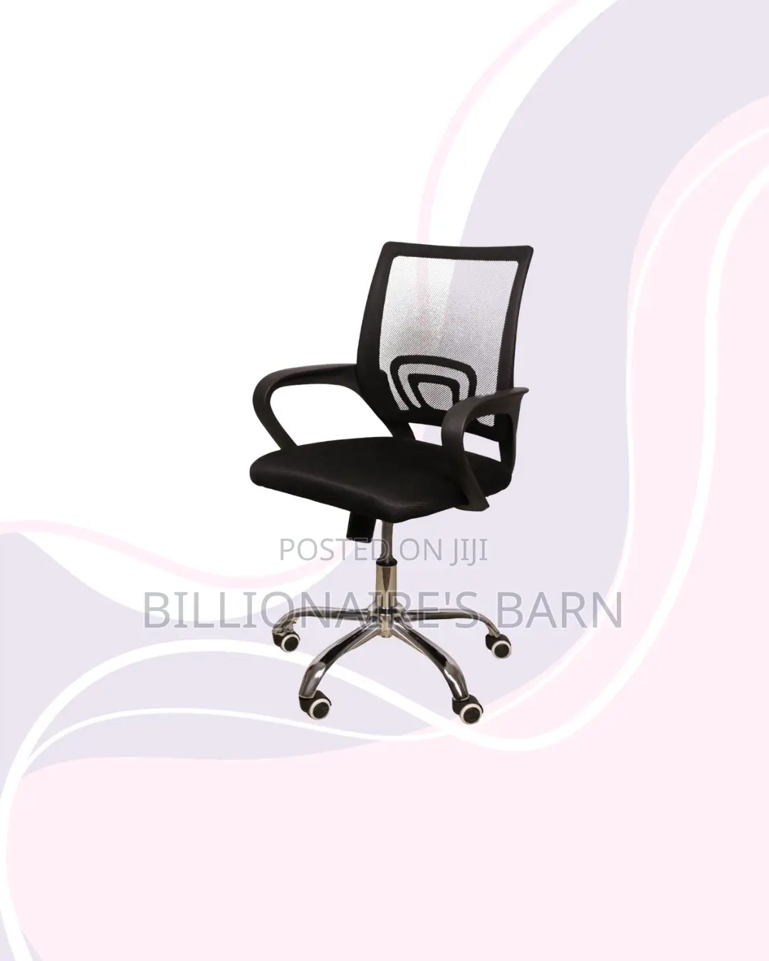Secretarial Mesh Chair Ergonomic Design for Flexible Desk Setups