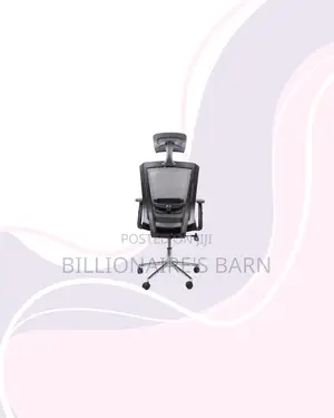 Black Mesh Office Chair With Headrest for Flexible Desk Setups