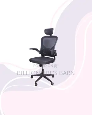Grey Ergonomic Office Chair With Headrest for Flexible Desk Setups