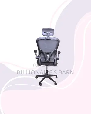Grey Ergonomic Office Chair With Headrest for Flexible Desk Setups