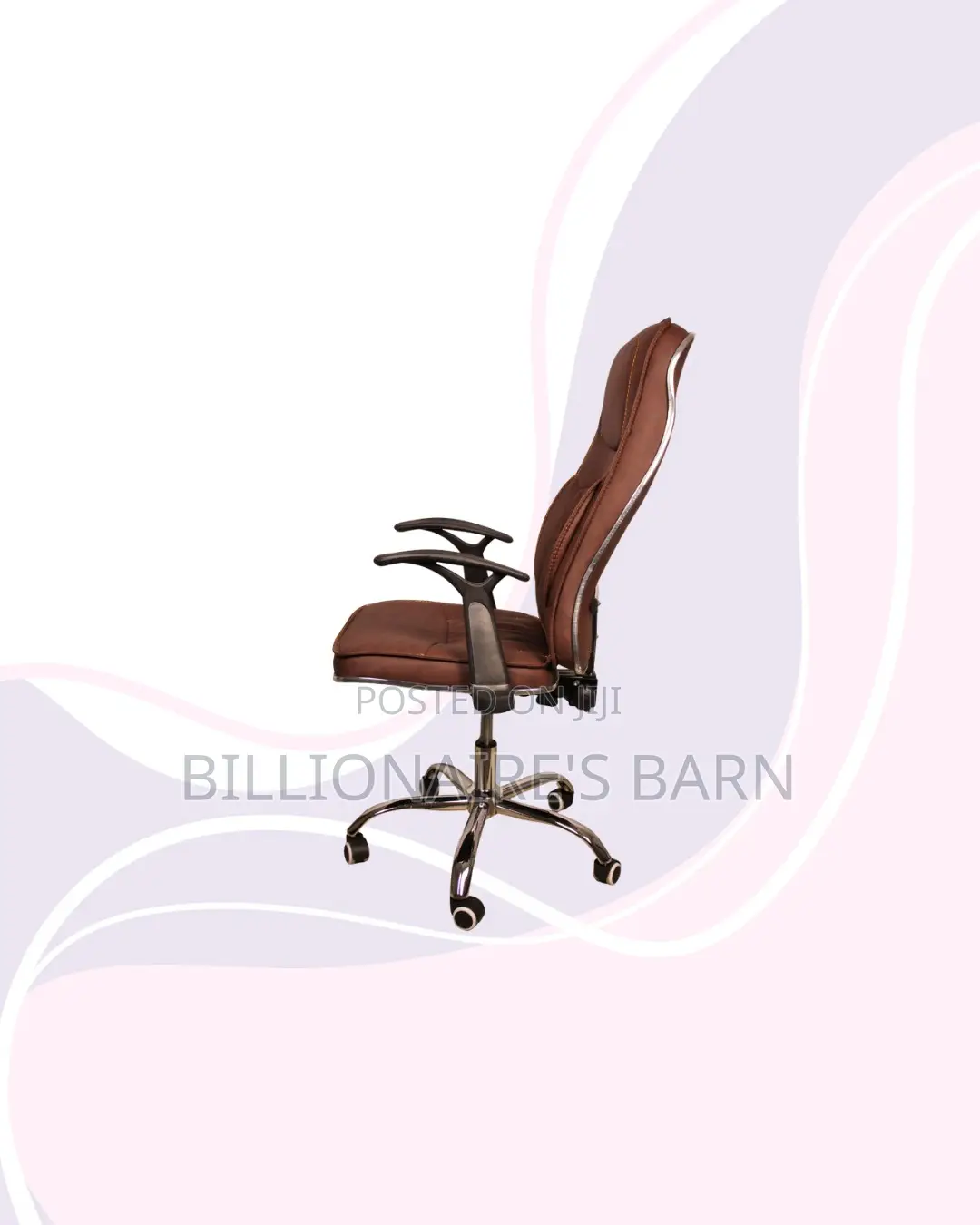 Ergonomic Executive Leather Chair High Back for Flexible Desk Setups