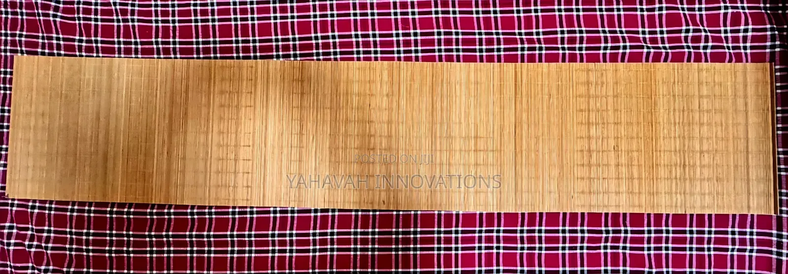 Natural Bamboo Table Runner Wooden Serving Tray Set (Karen)