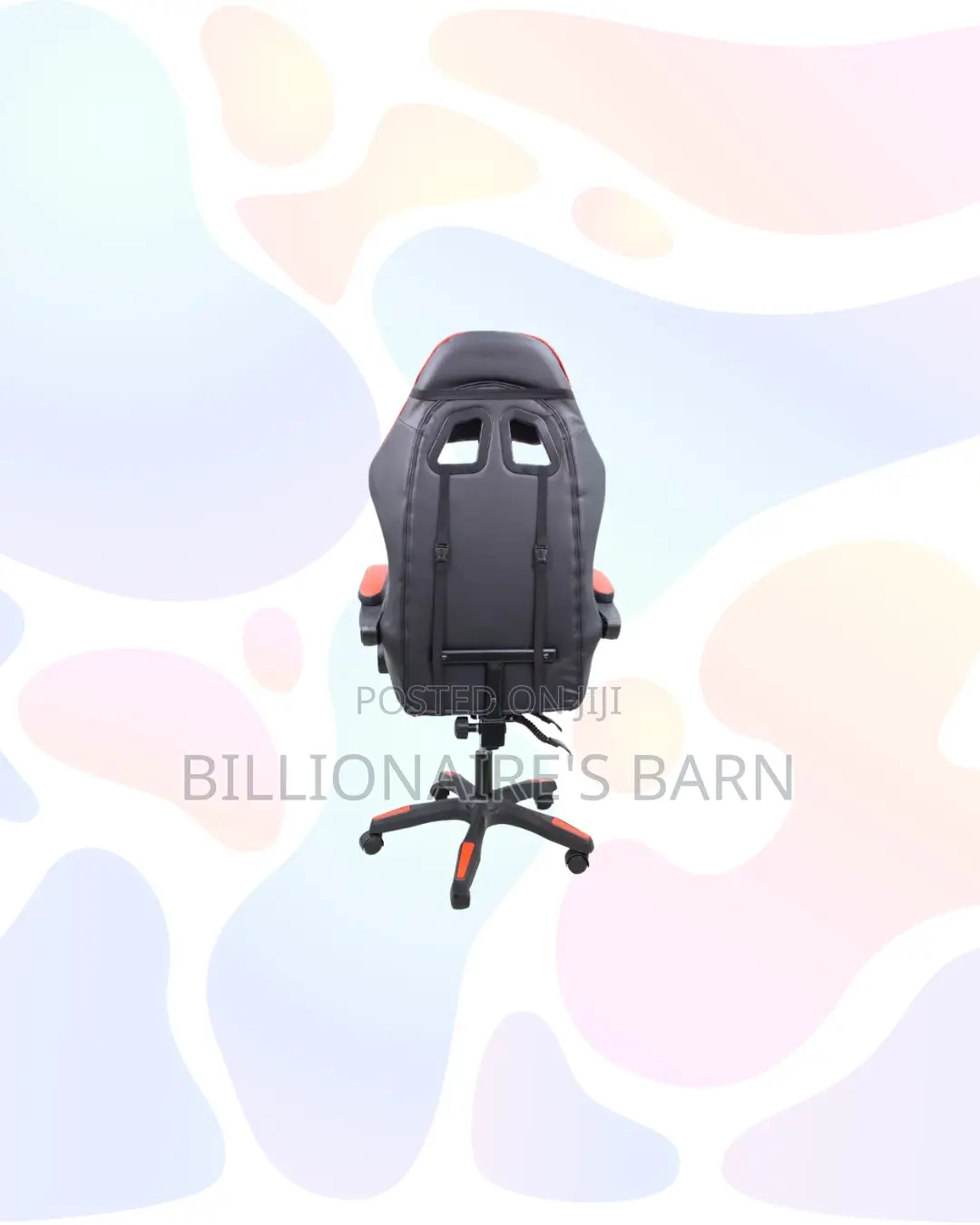 Red Racing Gaming Chair Ergonomic Support for Flexible Desk Setups