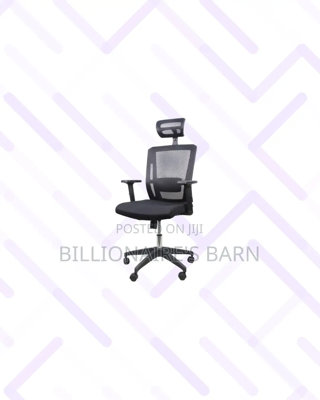 Practical Black Mesh Chair With Nylon Base for Quiet Floor Movement