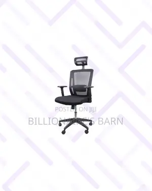 Practical Black Mesh Chair With Nylon Base for Quiet Floor Movement
