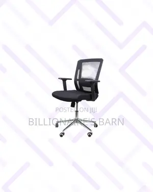 Practical Barn Origin Chair Mid Back Chrome for Quiet Floor Movement