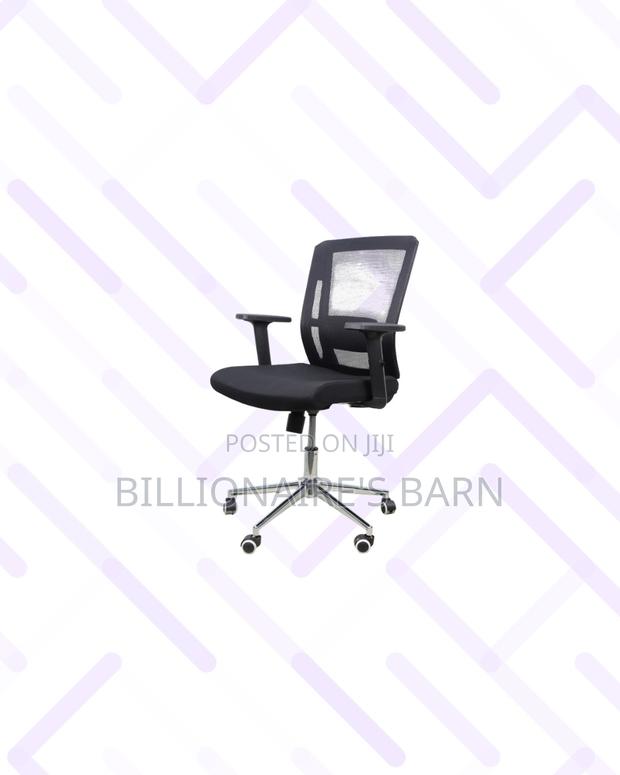 Practical Barn Origin Chair Mid Back Chrome for Quiet Floor Movement - thumbnail 2