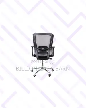 Practical Barn Origin Chair Mid Back Chrome for Quiet Floor Movement