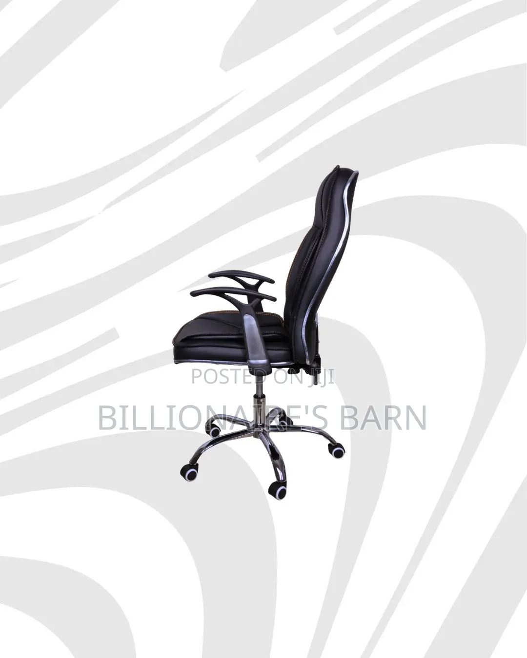 Executive Leather Office Chair High Back for Tidy Workspace Style