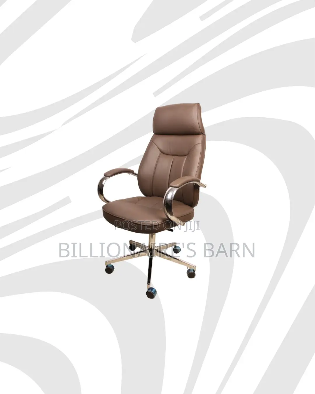 Executive Leather Chair High Back for Tidy Workspace Style
