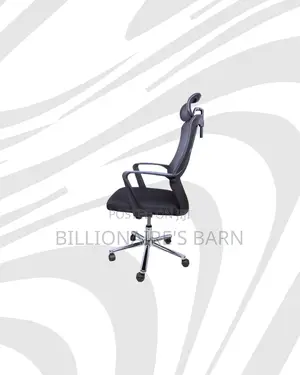 Practical High Back Mesh Office Chair Support for Tidy Workspace Style