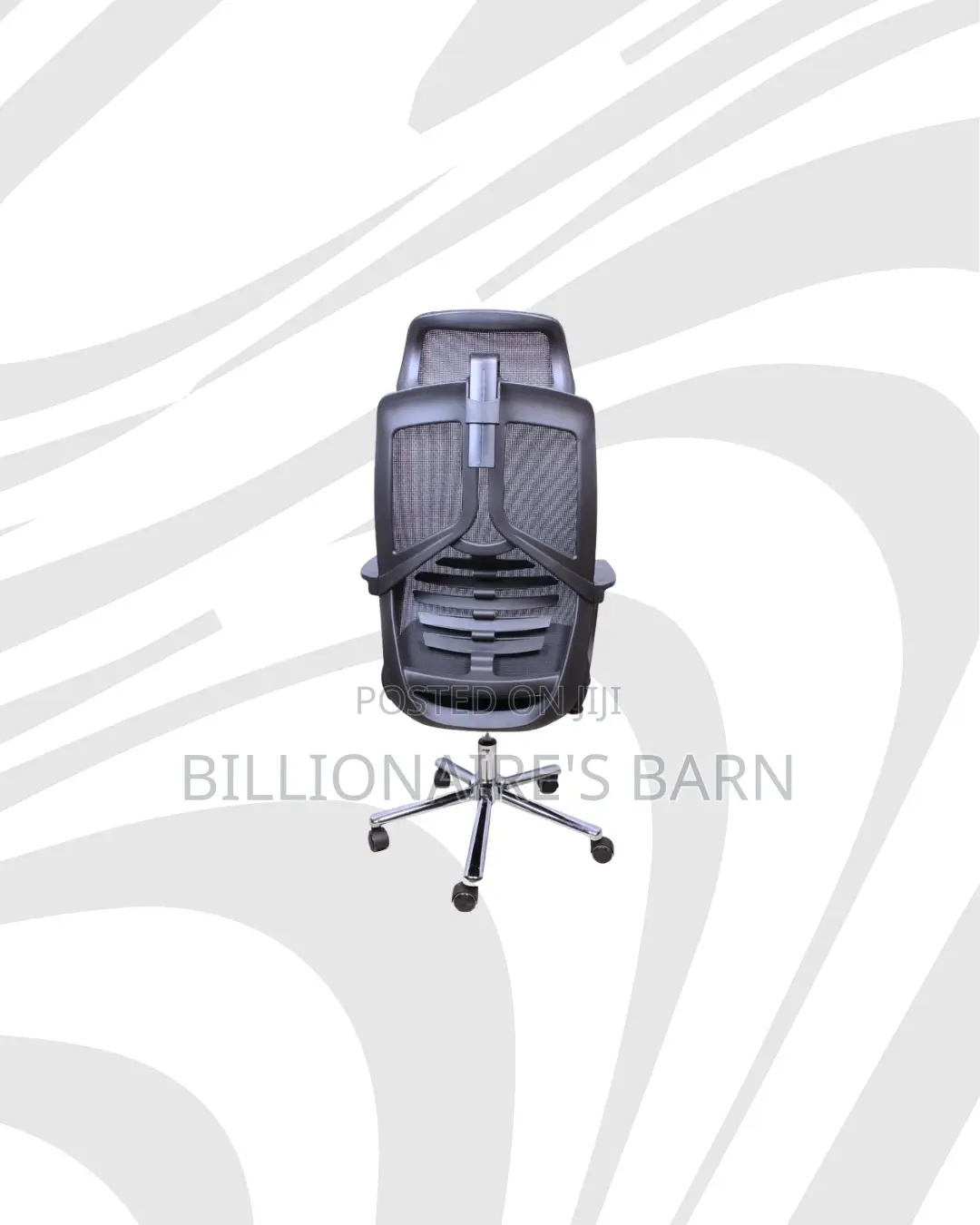 Practical High Back Mesh Office Chair Support for Tidy Workspace Style