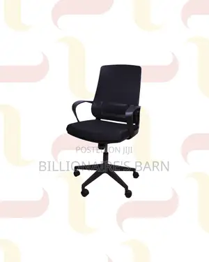 Practical Black Mid Back Mesh Office Chair for Tidy Workspace Style