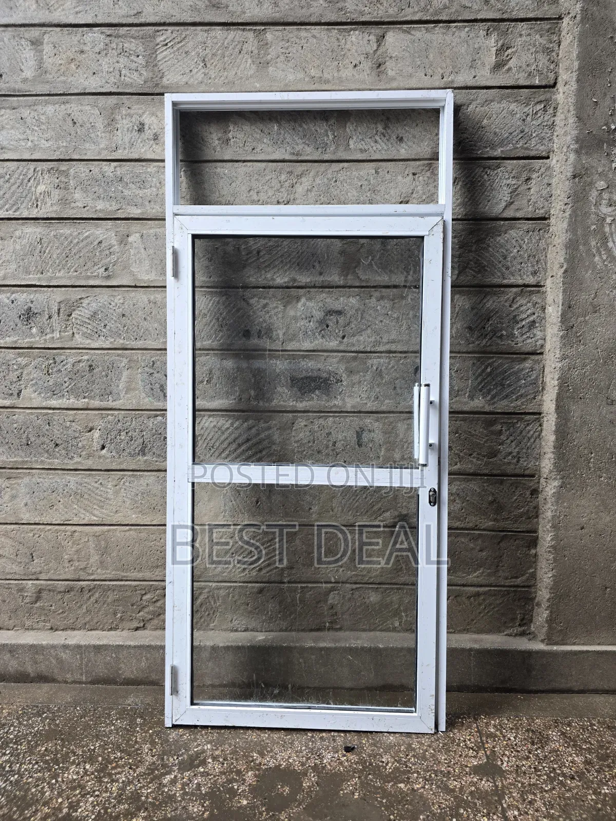Aluminium Door With Clear Glass
