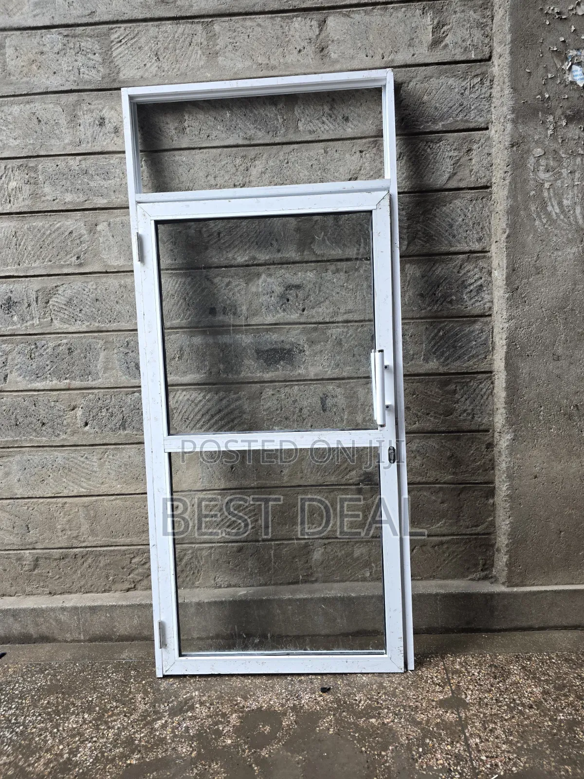 Aluminium Door With Clear Glass