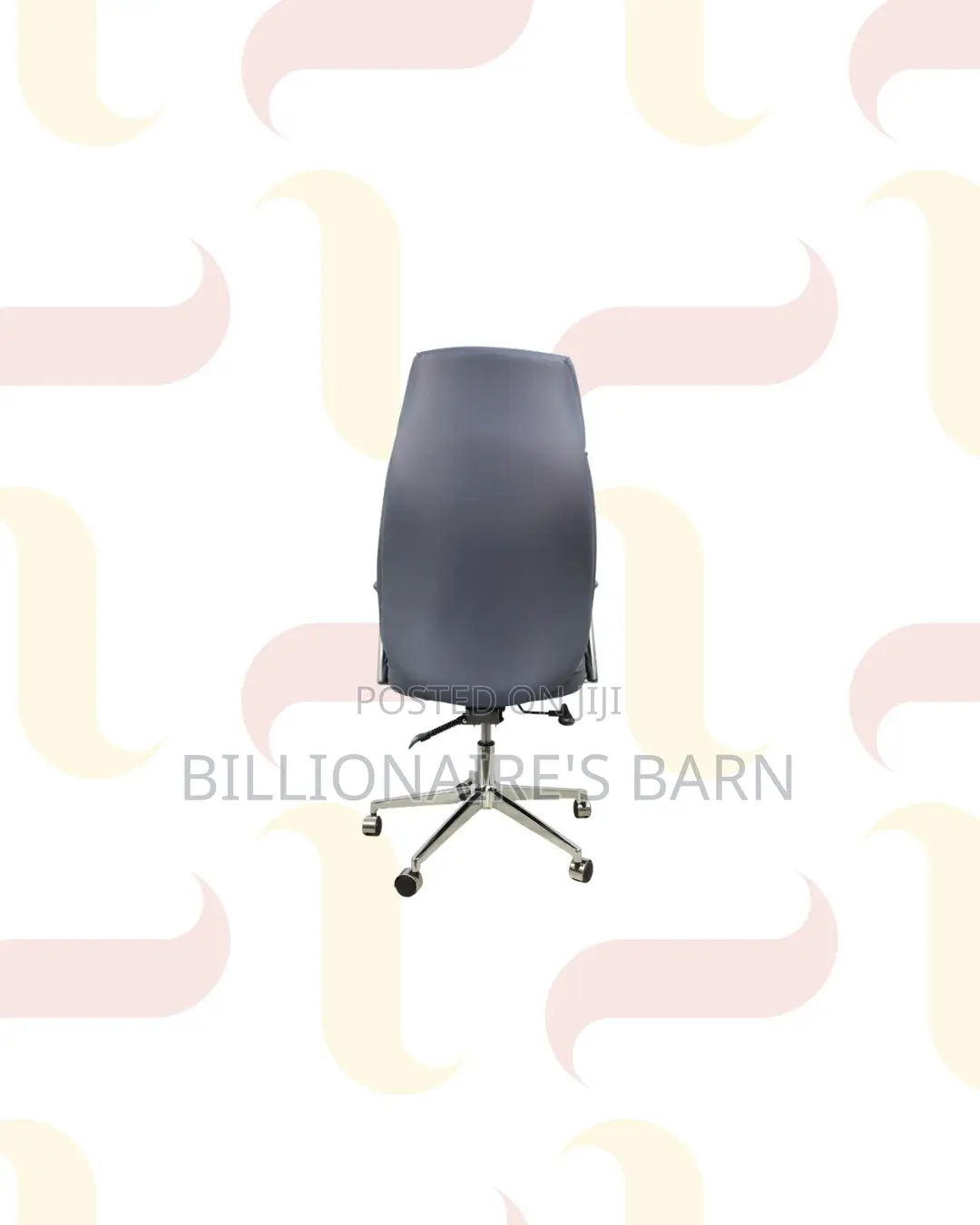 Executive Leather Chair High Back for Quiet Floor Movement