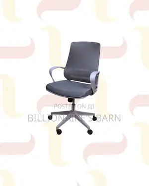 Practical Grey Mid Back Mesh Office Chair for Tidy Workspace Style