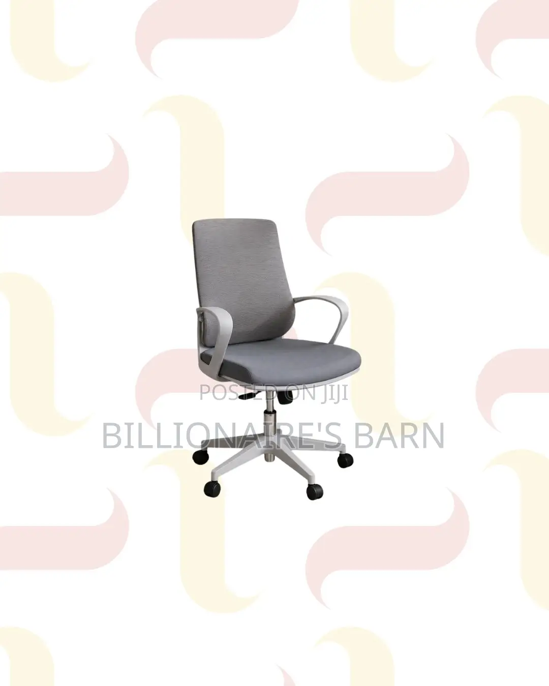 Practical Grey Mid Back Mesh Office Chair for Tidy Workspace Style