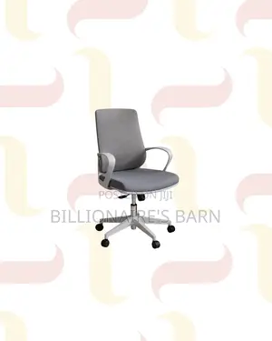 Practical Grey Mid Back Mesh Office Chair for Tidy Workspace Style