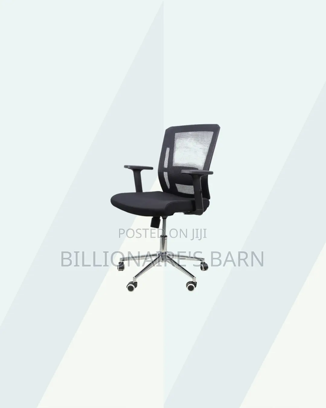 Practical Barn Origin Chair Mid Back Chrome for Tidy Workspace Style