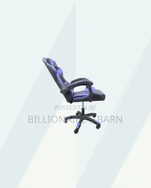 Blue Racing Gaming Chair Ergonomic Support for Tidy Workspace Style