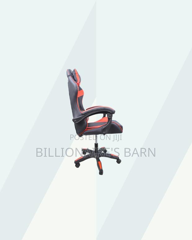 Red Racing Gaming Chair Ergonomic Support for Tidy Workspace Style - thumbnail 2