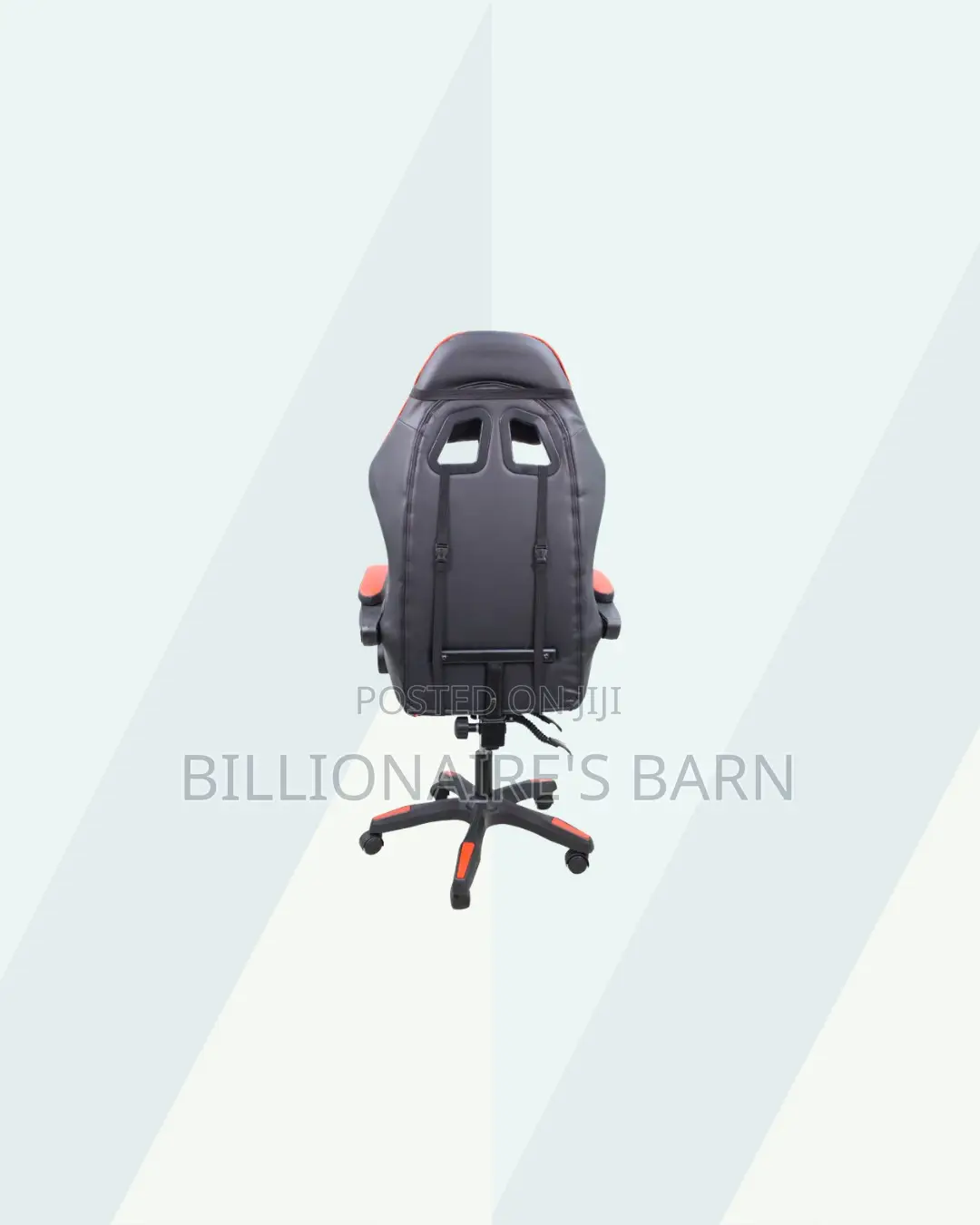 Red Racing Gaming Chair Ergonomic Support for Tidy Workspace Style
