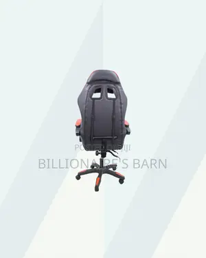 Red Racing Gaming Chair Ergonomic Support for Tidy Workspace Style